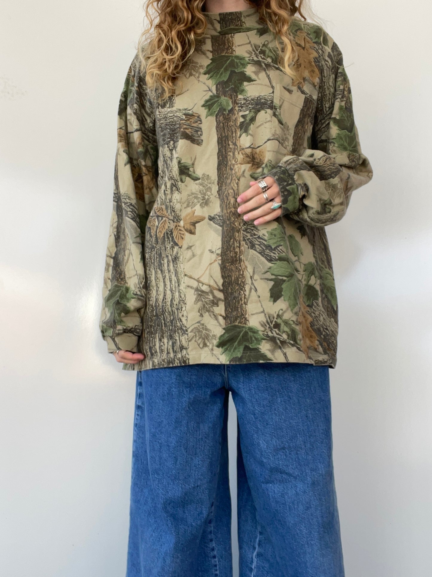 90s Jerzees x RealTree Camo Long-sleeve