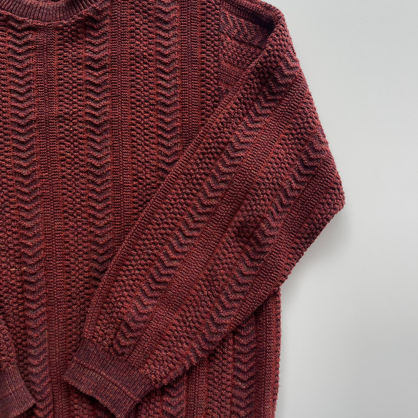 Vintage Maroon Coogi Style Sweater
