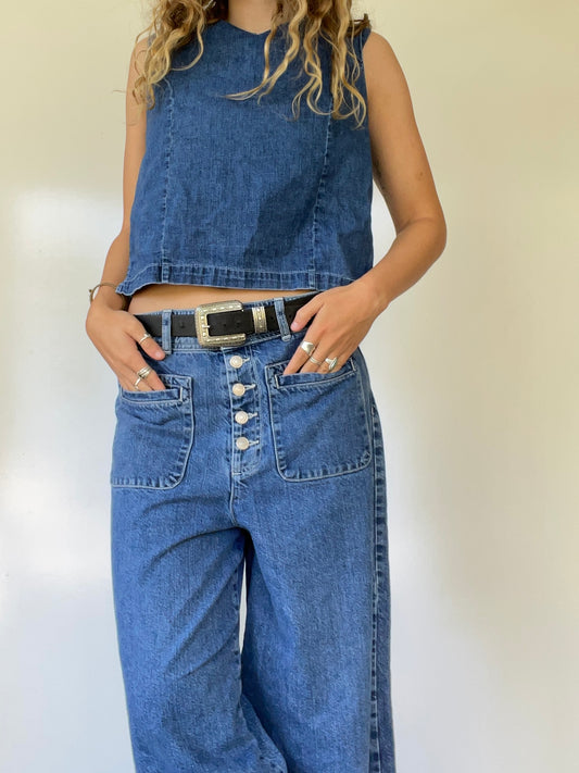 90s Jean Tank Top