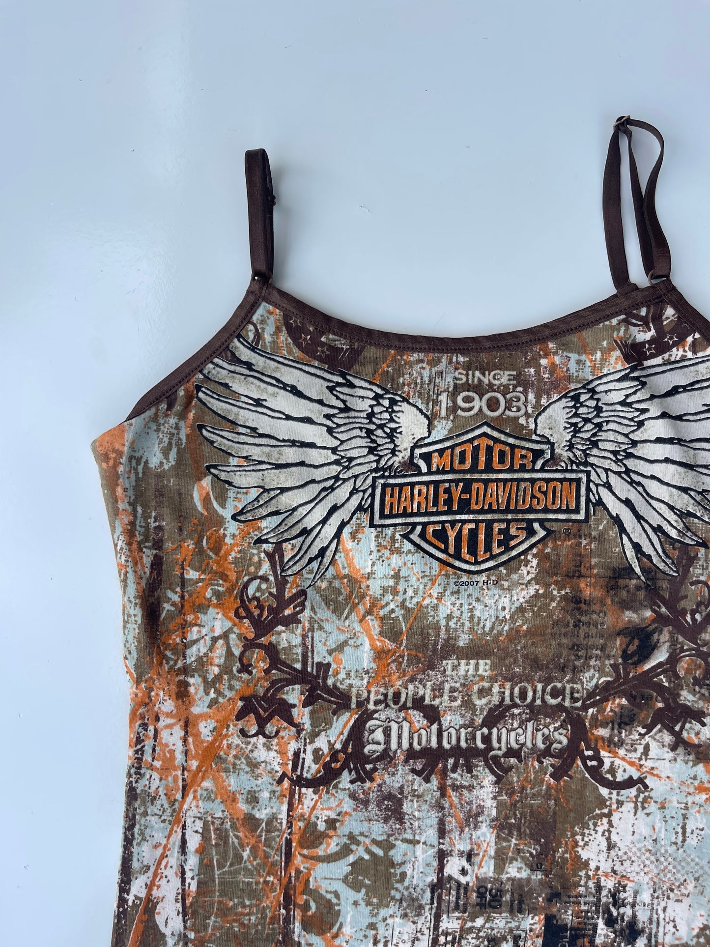 2007 Harley Davidson Camo Style Tank Top
