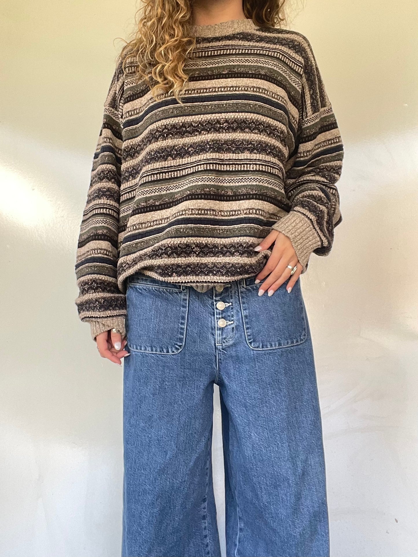 90s Striped Knit Sweater