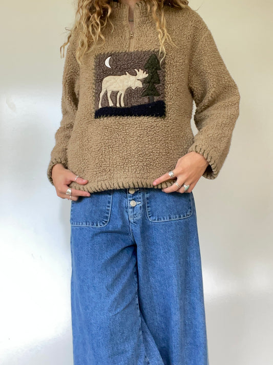 Woolrich Deep Pile Graphic Sweater