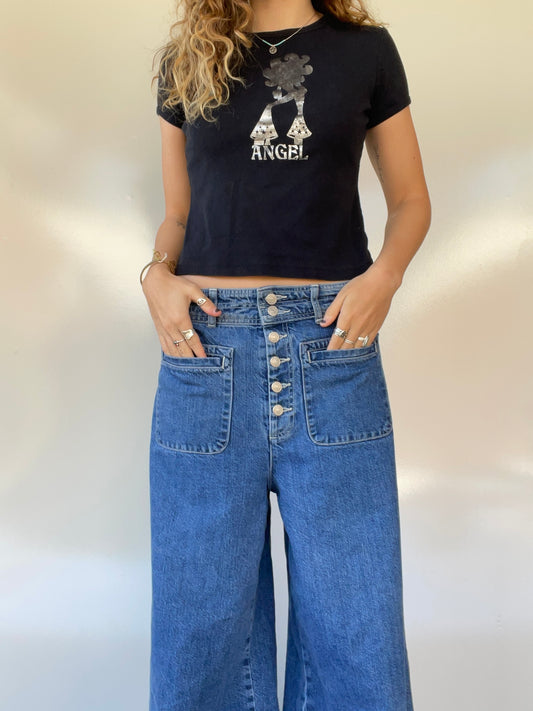 00s “Angel” Graphic Baby Tee