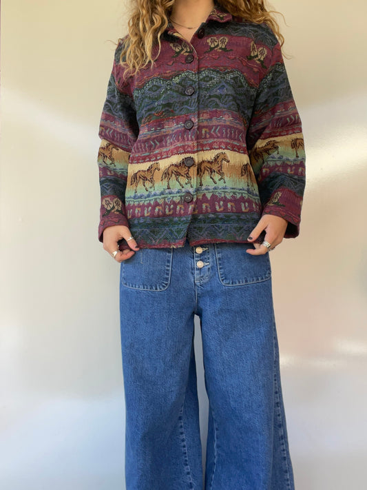 Vintage Tapestry Western Jacket
