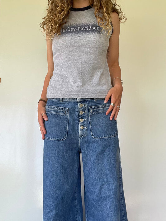 2004 Harley Davidson Gray Tank Top