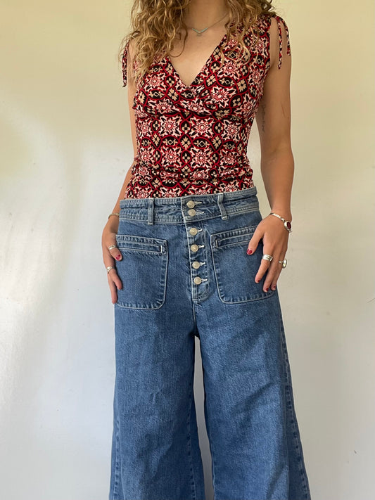 90s Patterned Tank Top