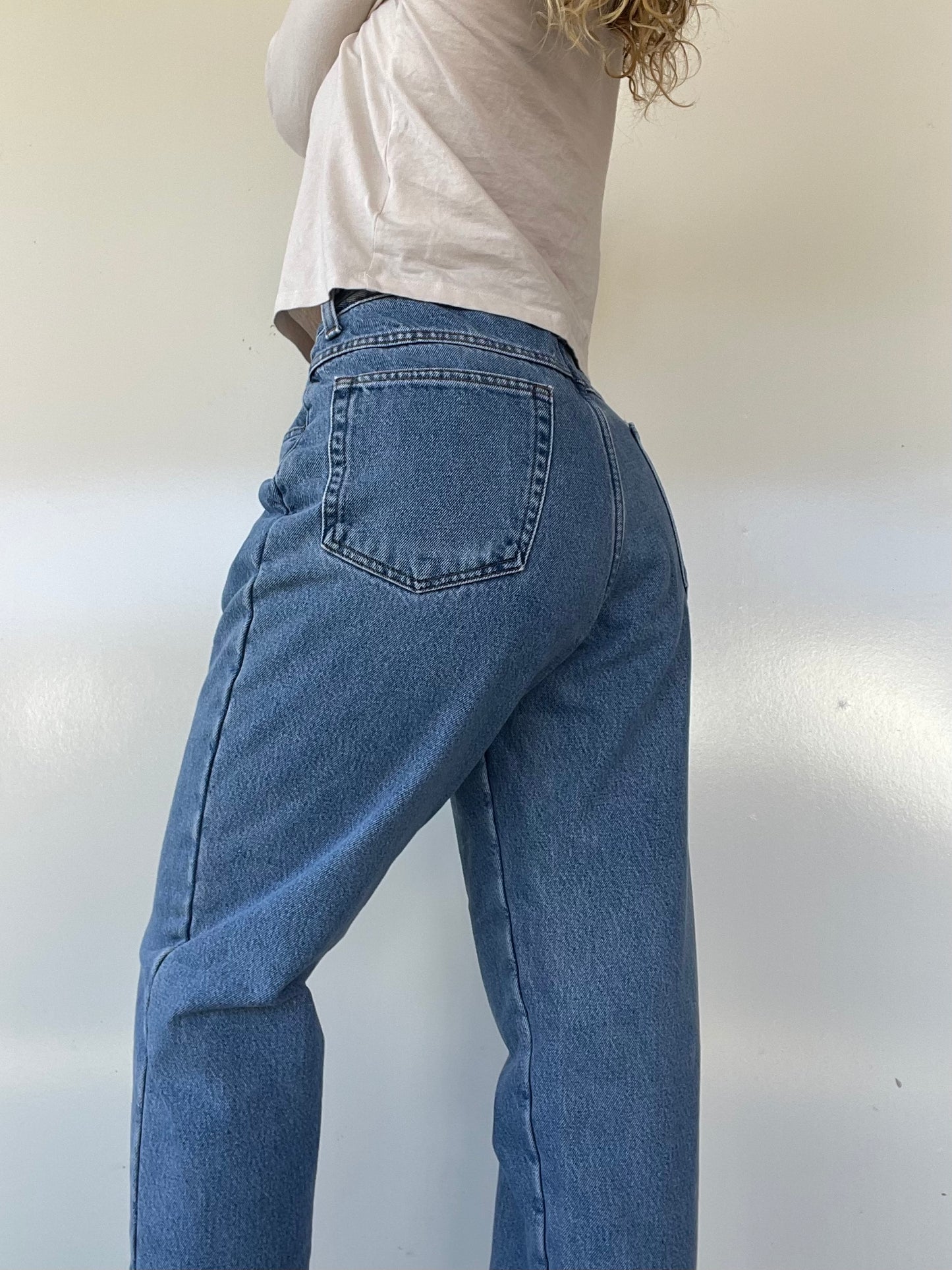 LL Bean Green Fleece Lined Jeans