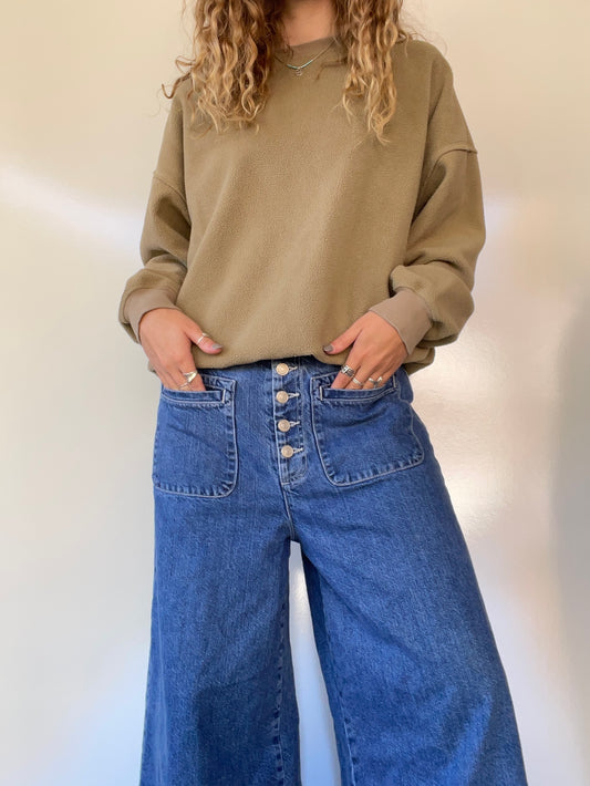 World Market Olive Green Pullover