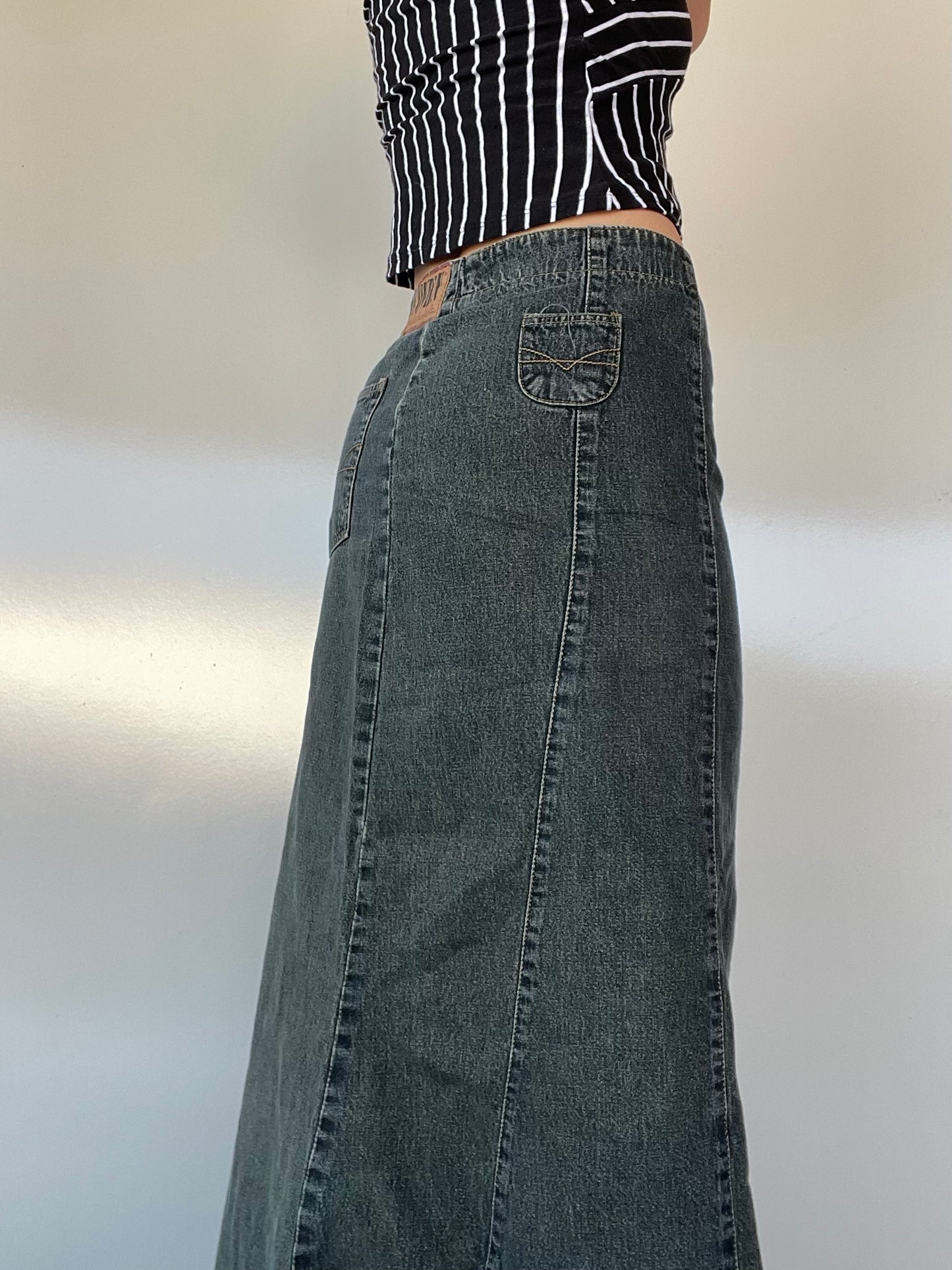 80s Vintage Cowden Denim Skirt