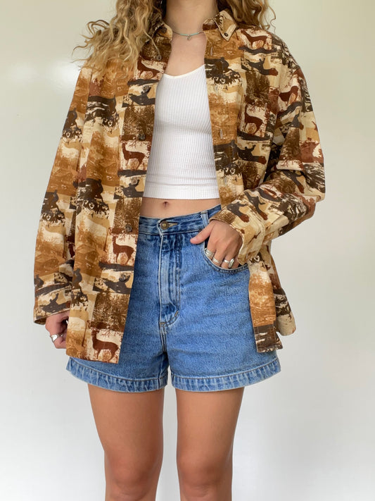 Woolrich Graphic Button Up