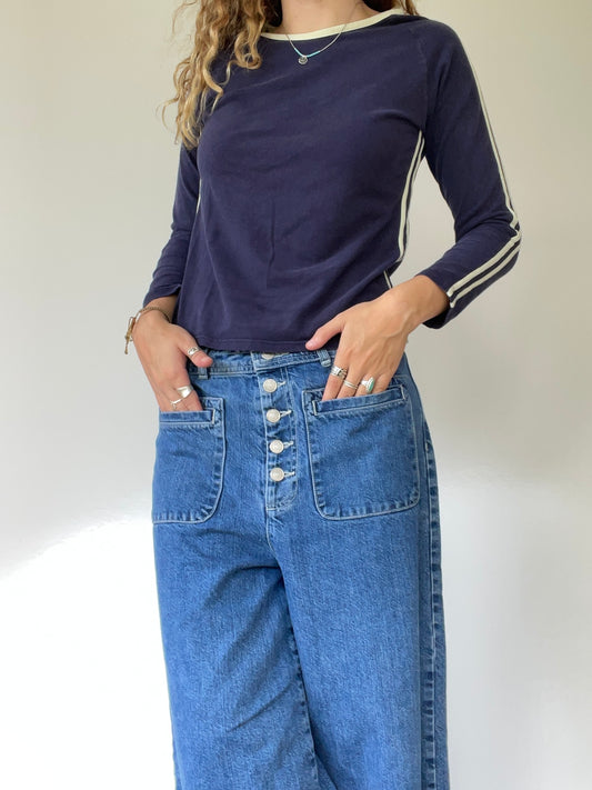 90s Striped Long Sleeve