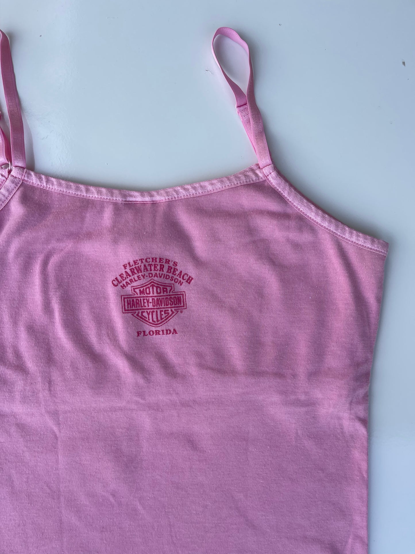 2007 Pink Harley Davidson Tank Top