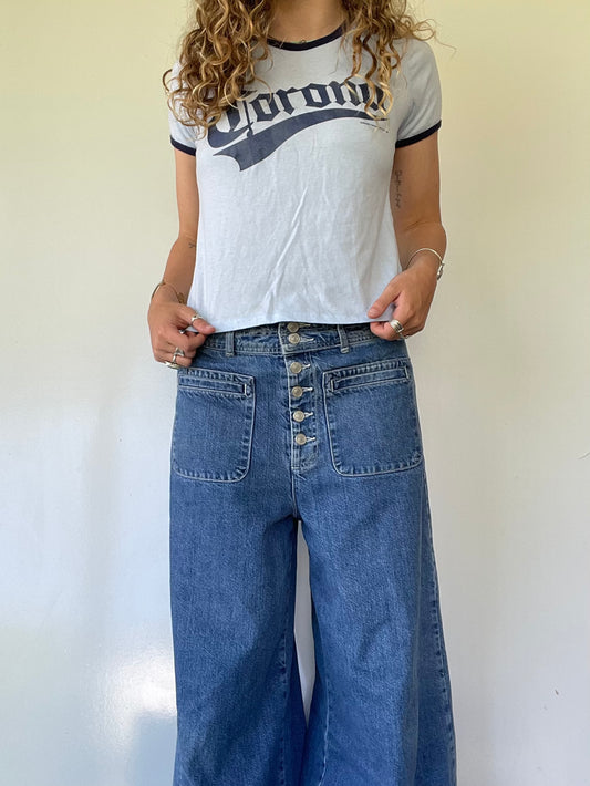 Vintage Baby + Navy Blue Corona Baby Tee