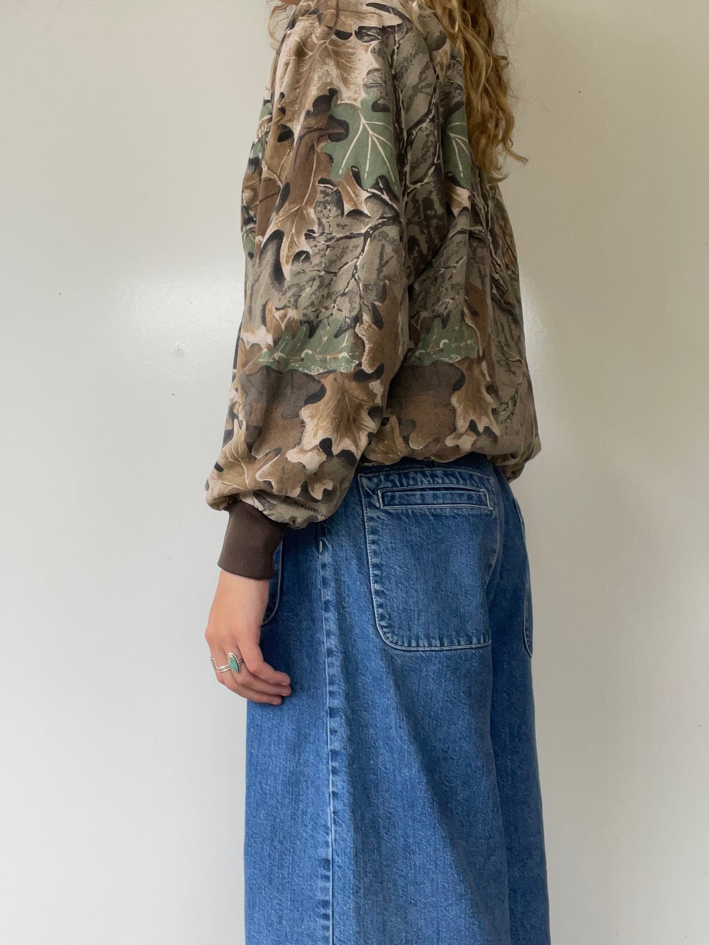 90s Camo Bomber Jacket