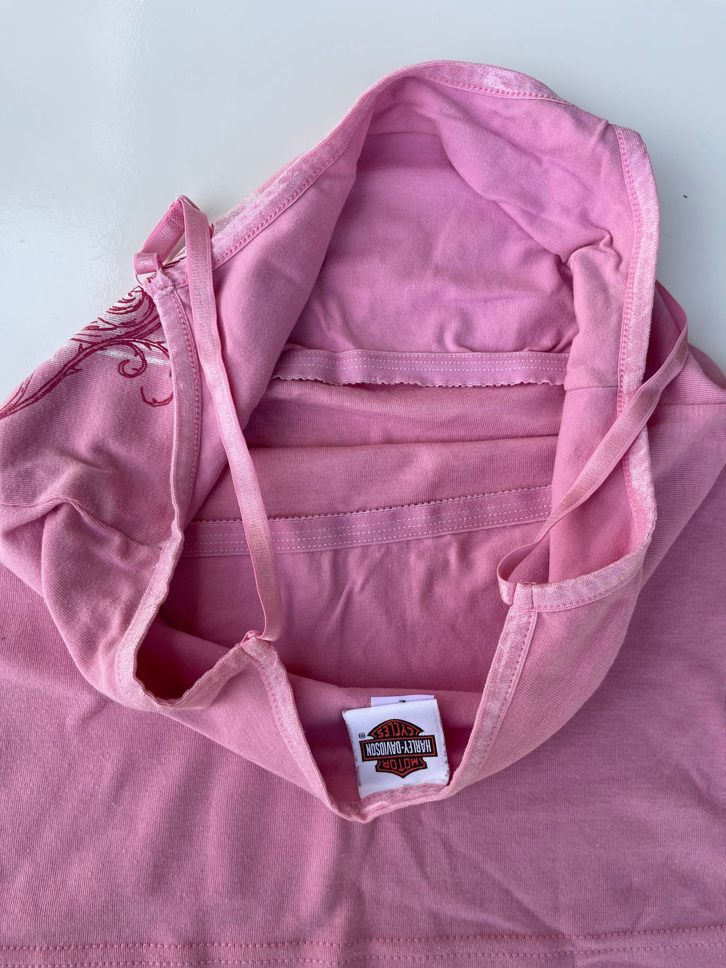 2007 Pink Harley Davidson Tank Top