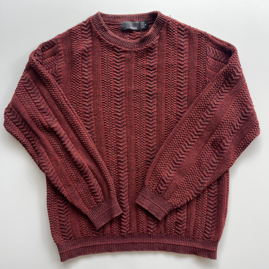 Vintage Maroon Coogi Style Sweater